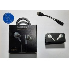Audífonos/manos-libres Samsung Akg 3.5mm Con Adaptador Usb C blancos