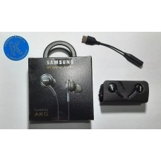 Audífonos/manos-libres Samsung Akg 3.5mm Con Adaptador Usb C negros